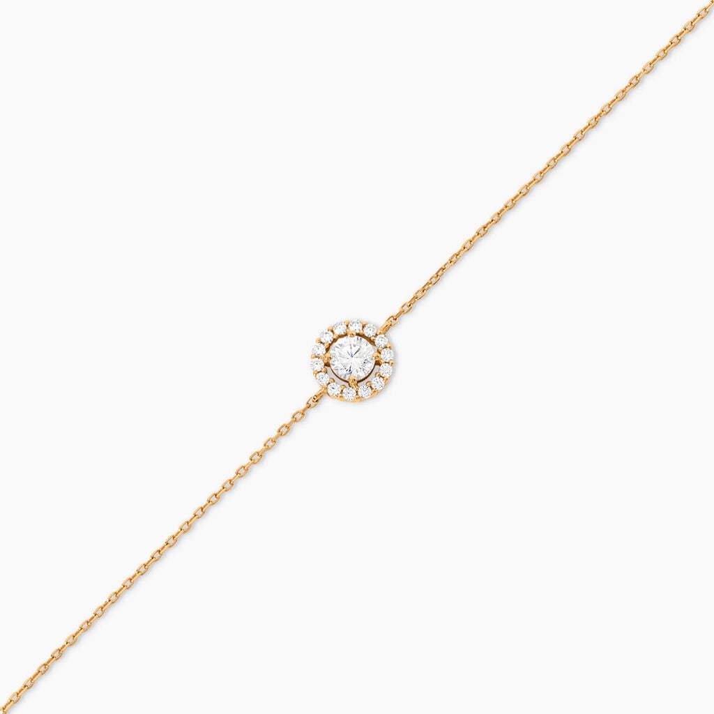Bracelet Annissa Plaqu&eacute; Or Jaune Oxyde De Zirconium - Bracelets Femme | Histoire d&rsquo;Or