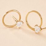 Cr&eacute;oles Kip Or Jaune Oxyde De Zirconium - Boucles d'oreilles cr&eacute;oles Femme | Histoire d&rsquo;Or