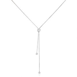 Collier Leandra Argent Blanc - Colliers Coeur Femme | Histoire d’Or