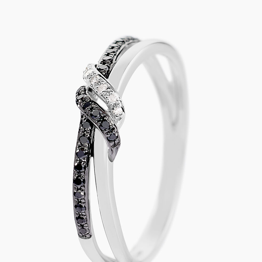 Bague Marina Or Blanc Diamant - Bagues avec pierre Femme | Histoire d’Or