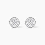 Boucles D'oreilles Puces Darwin Argent Blanc Oxyde - Boucles d'oreilles fantaisie Femme | Histoire d&rsquo;Or