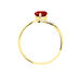 Bague Eva Or Jaune Grenat Et Diamant - Bagues solitaires Femme | Histoire d’Or