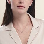 Collier Donatiane Argent Rose Oxyde De Zirconium - Colliers fantaisie Femme | Histoire d&rsquo;Or