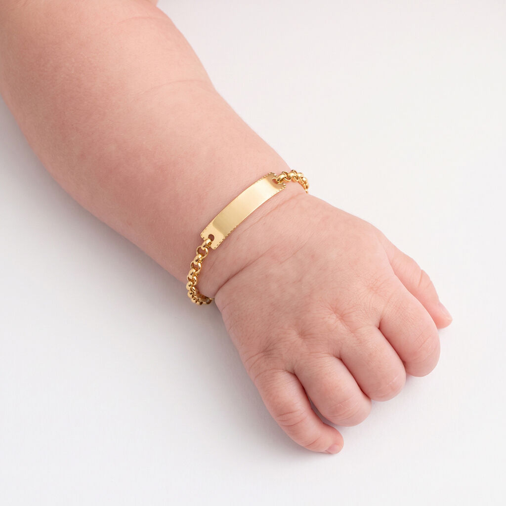 Bracelet Identit&eacute; Marcel Or Jaune - Bracelets Communion Enfant | Histoire d&rsquo;Or