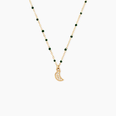 Collier Polka Argent Jaune Oxyde De Zirconium - Colliers fantaisie Femme | Histoire d&rsquo;Or