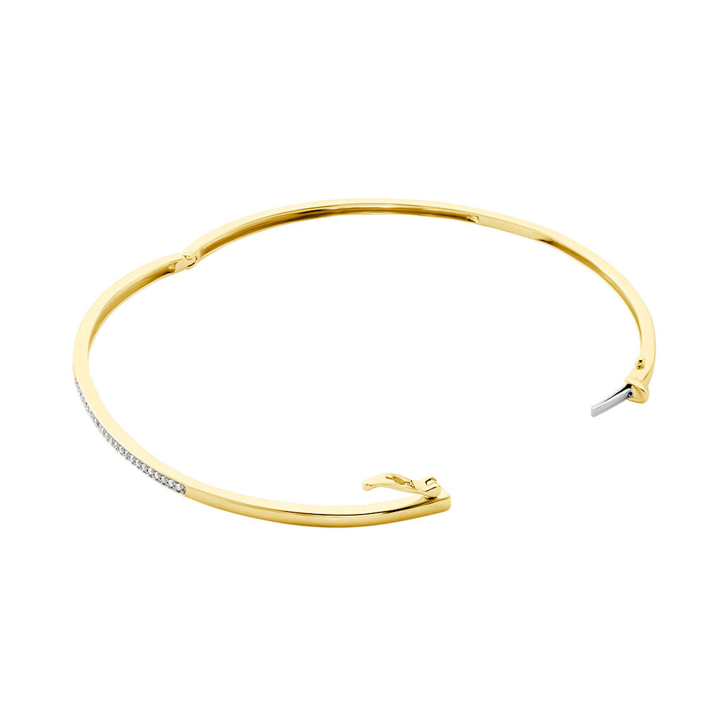 Bracelet Jonc Phillipa Or Jaune Diamant - Bracelets joncs Femme | Histoire d’Or