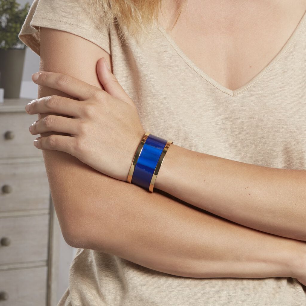 Bracelet Jonc Kayssi Acier Jaune - Bracelets joncs Femme | Histoire d’Or