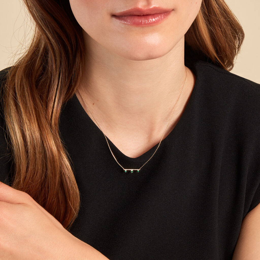 Collier Green Peas Or Jaune Emeraude - Colliers Femme | Histoire d’Or