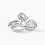 Cr&eacute;oles Ninette Argent Blanc Oxyde De Zirconium - Boucles d'oreilles cr&eacute;oles Femme | Histoire d&rsquo;Or