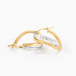 Cr&eacute;oles Hepsie Or Bicolore - Boucles d'oreilles cr&eacute;oles Femme | Histoire d&rsquo;Or