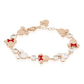 Bracelet Disney Acier Doré Rose Oxyde - Bracelets fantaisie Femme | Histoire d’Or