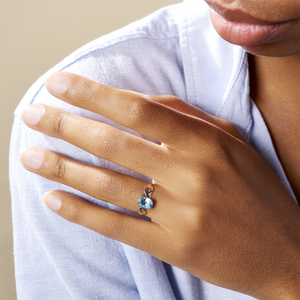 Bague Bonnie Or Bicolore Topaze -  Femme | Histoire d’Or