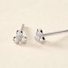 Boucles D'oreilles Puces Ina Argent Blanc - Boucles d'oreilles fantaisie Femme | Histoire d’Or