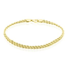 Bracelet Jerry Or Jaune Maille Corde - Bracelets chaîne Femme | Histoire d’Or