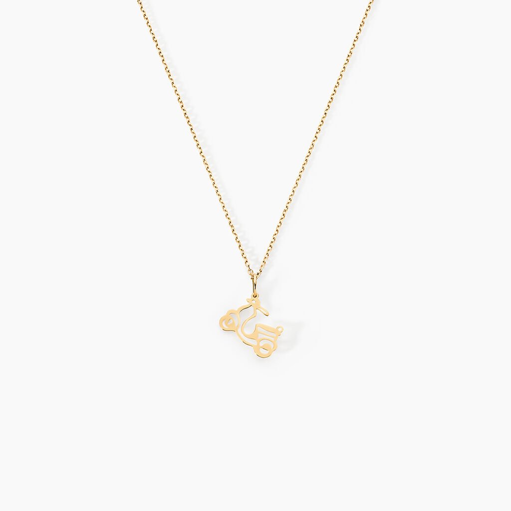 Pendentif Julius Scooter Or Jaune - Pendentifs Famille | Histoire d&rsquo;Or