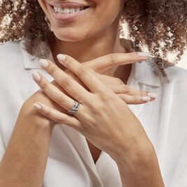 Bague Agnes Or Blanc Diamant - Bagues avec pierre Femme | Histoire d’Or