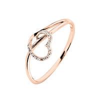 Bague Louise Or Rose Diamant