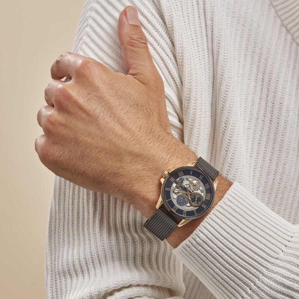 Montre Montignac Round Noir - Montres Homme | Histoire d’Or