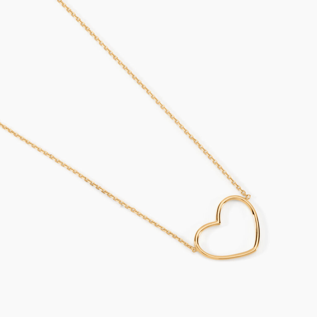Collier Roselin Or Jaune - Colliers Coeur Femme | Histoire d’Or