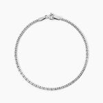 Bracelet Ivy Maille Haricot Or Blanc - Bracelets cha&icirc;ne Femme | Histoire d&rsquo;Or