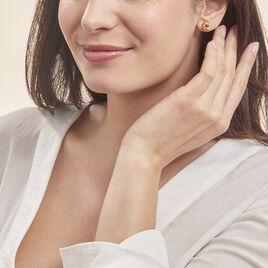 Boucles D'oreilles Puces Ilhame Nid Or Jaune - Clous d'oreilles Femme | Histoire d’Or