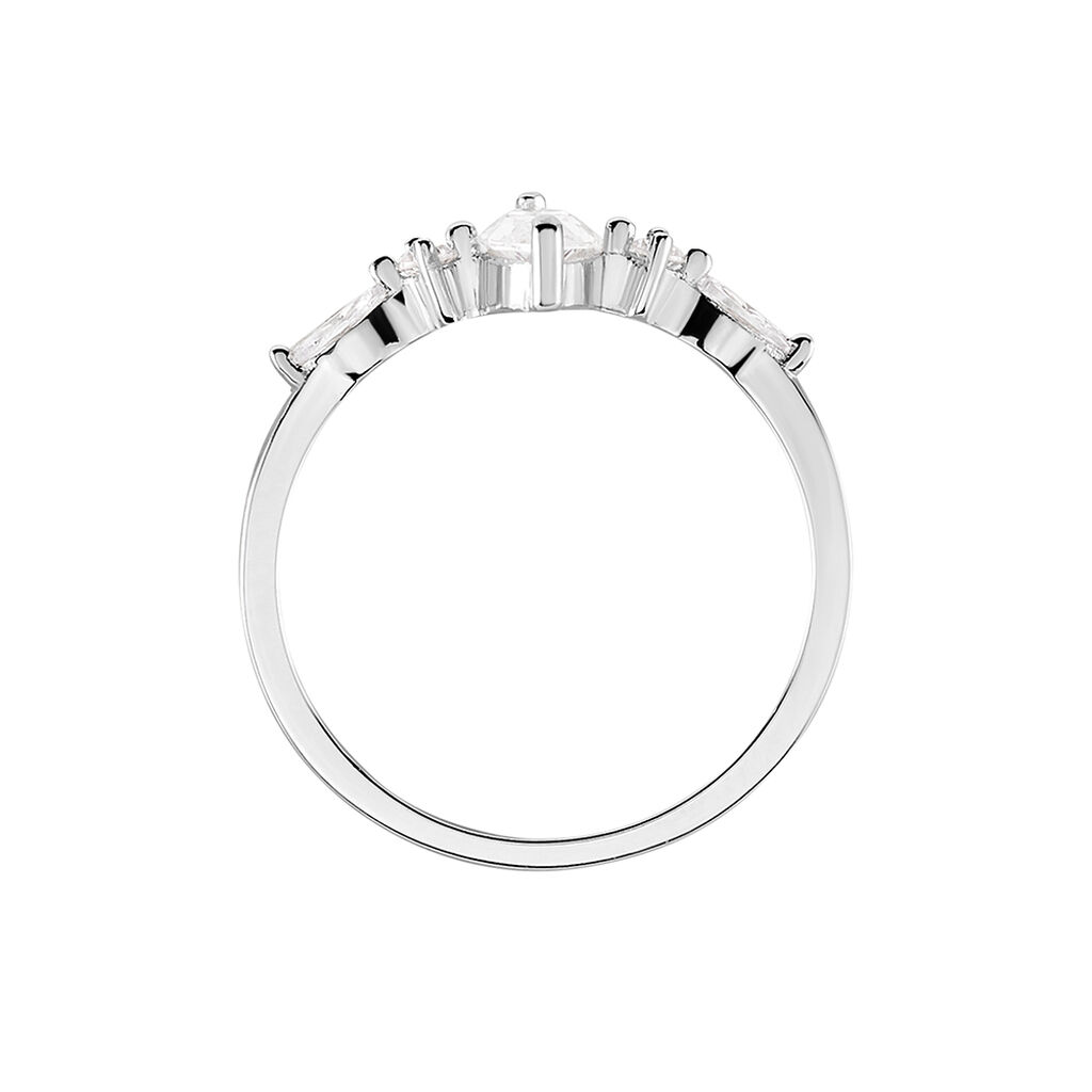 Bague Winter Sweetness Argent Blanc Oxyde De Zirconium - Bagues solitaires Femme | Histoire d&rsquo;Or