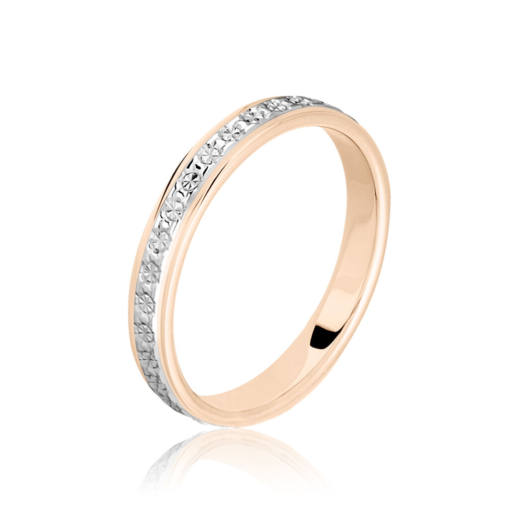 Alliance Heldea Ruban Plat Or Bicolore - Alliances Unisex | Histoire d&rsquo;Or