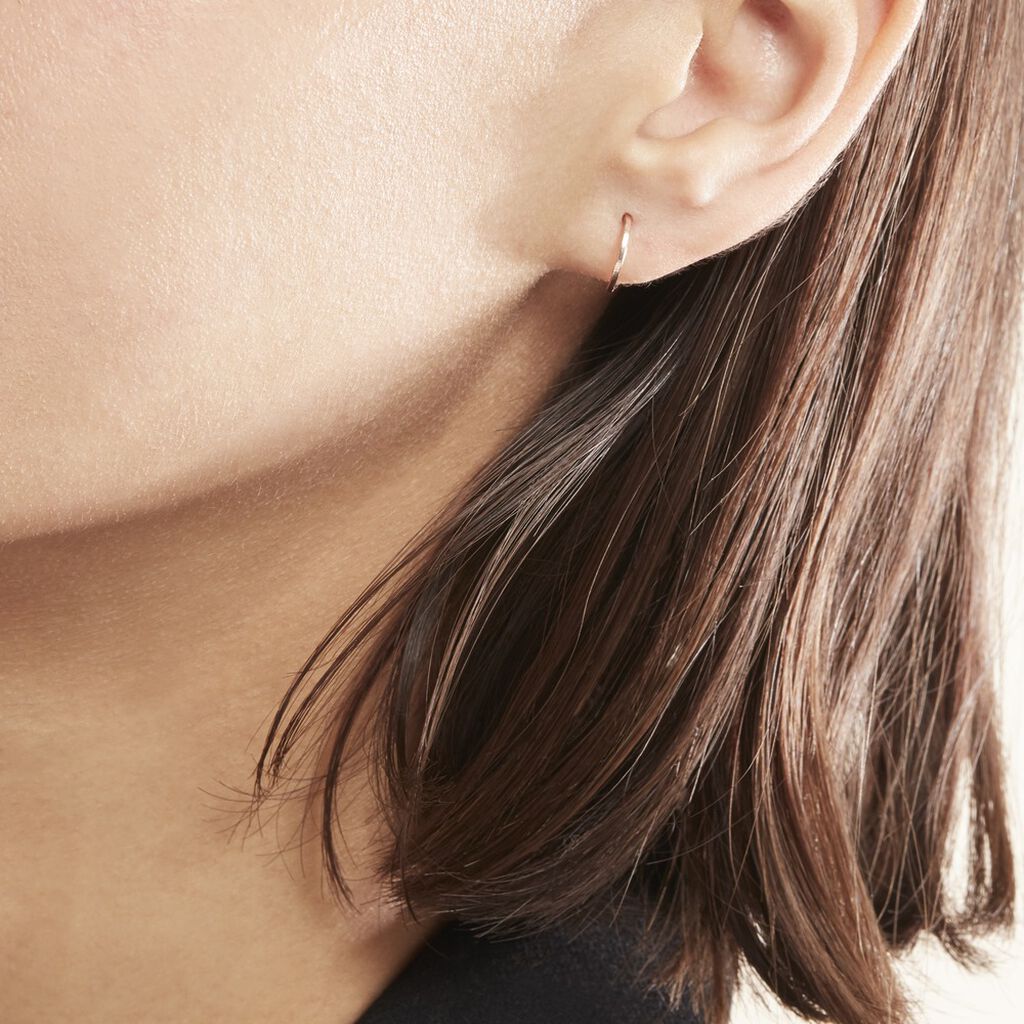 Créoles Valerina Or Rose - Boucles d'oreilles créoles Femme | Histoire d’Or