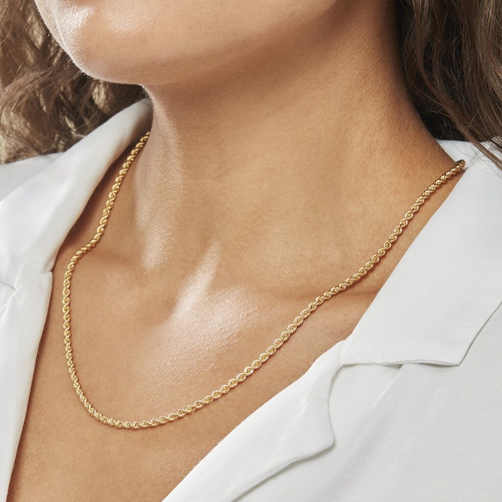 Collier Or Jaune Jerry - Chaines Femme | Histoire d’Or