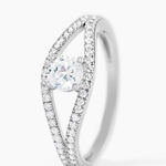 Bague Danice Argent Blanc Oxyde De Zirconium - Bagues solitaires Femme | Histoire d&rsquo;Or