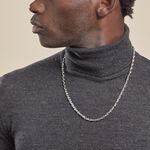 Collier Jourdan Homme Mikeno Acier Blanc - Colliers Homme | Histoire d&rsquo;Or