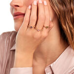 Bague Mireilla Plaqu&eacute; Or Dor&eacute; Oxyde De Zirconium - Bagues solitaires Femme | Histoire d&rsquo;Or