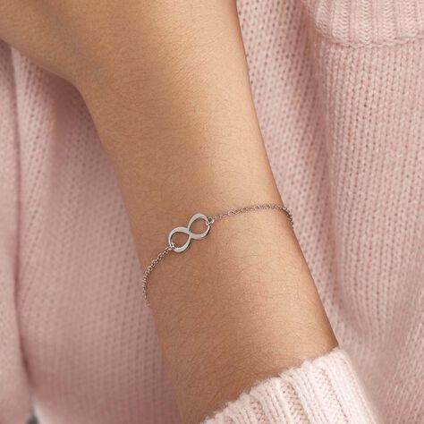 Bracelet Helsa Argent Blanc - Bracelets fantaisie Femme | Histoire d’Or