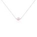 Collier Evren Argent Blanc Quartz Rose