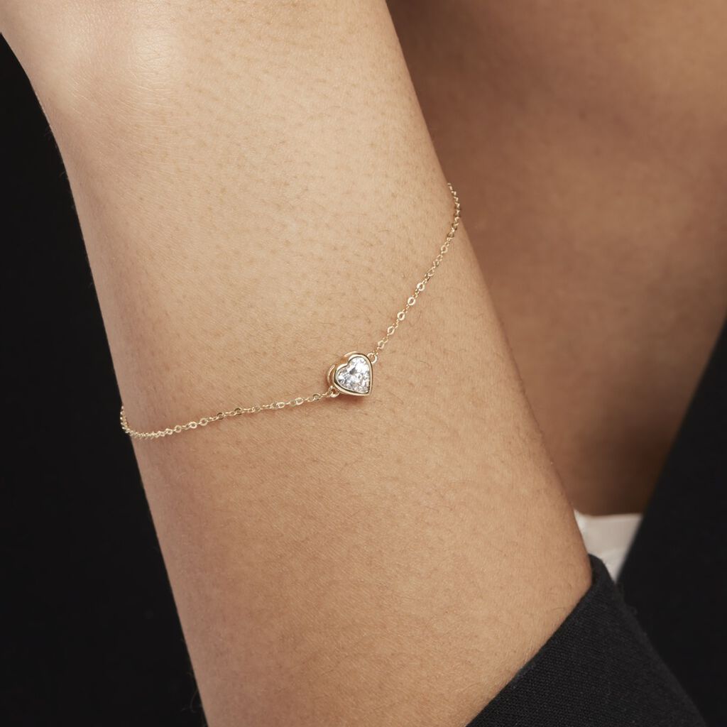Bracelet Or Jaune Idony Oxyde De Zirconium - Bracelets Femme | Histoire d’Or