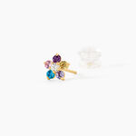 Boucles D'Oreilles Puces Elvina Or Jaune Oxyde De Zirconium - Clous d'oreilles Enfant | Histoire d&rsquo;Or