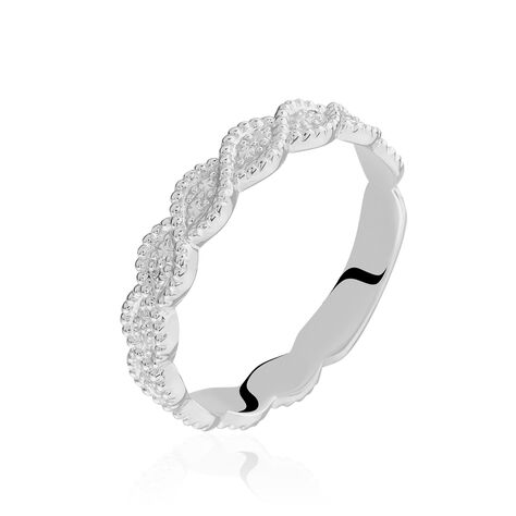 Alliance Marielle Ruban Plat Or Blanc - Alliances Unisex | Histoire d&rsquo;Or