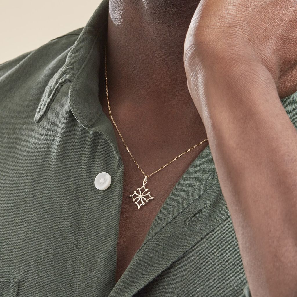 Pendentif Dajo Croix Occitane Or Jaune - Pendentifs Famille | Histoire d’Or