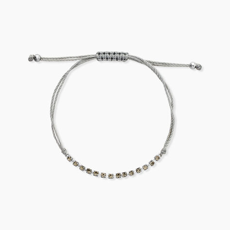Bracelet Kelynaae Argent Blanc Oxyde De Zirconium - Bracelets cordon Femme | Histoire d&rsquo;Or