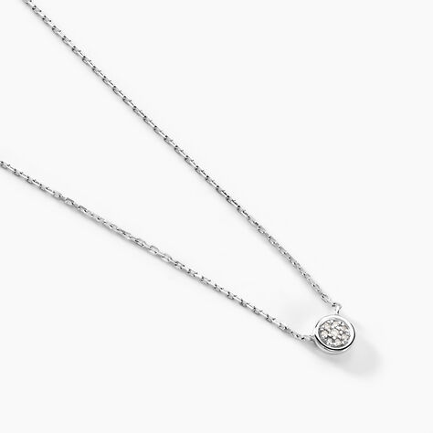 Collier Violanda Or Blanc Diamant - Colliers Femme | Histoire d&rsquo;Or