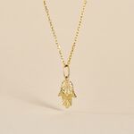 Pendentif Fatima Or Jaune - Pendentifs Famille | Histoire d&rsquo;Or