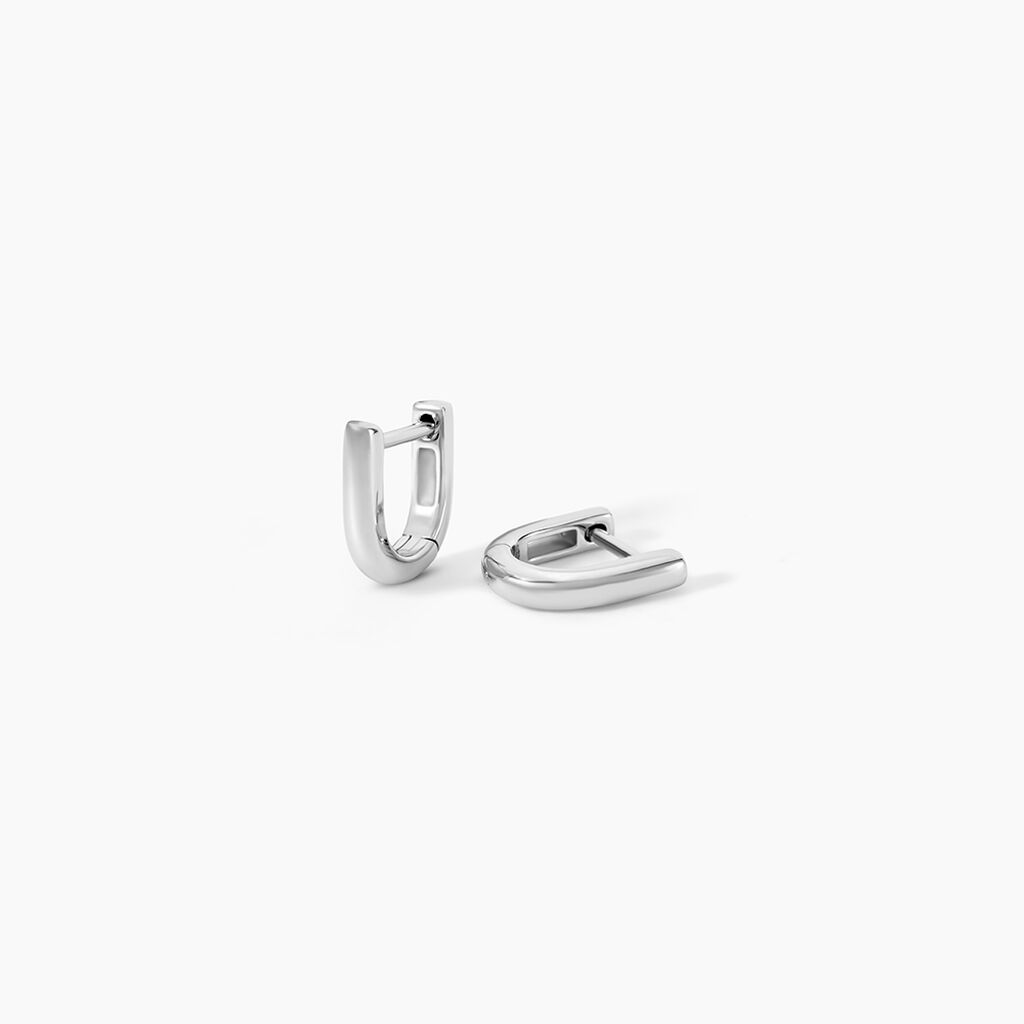 Cr&eacute;oles Fillipa Argent Blanc - Boucles d'oreilles cr&eacute;oles Femme | Histoire d&rsquo;Or