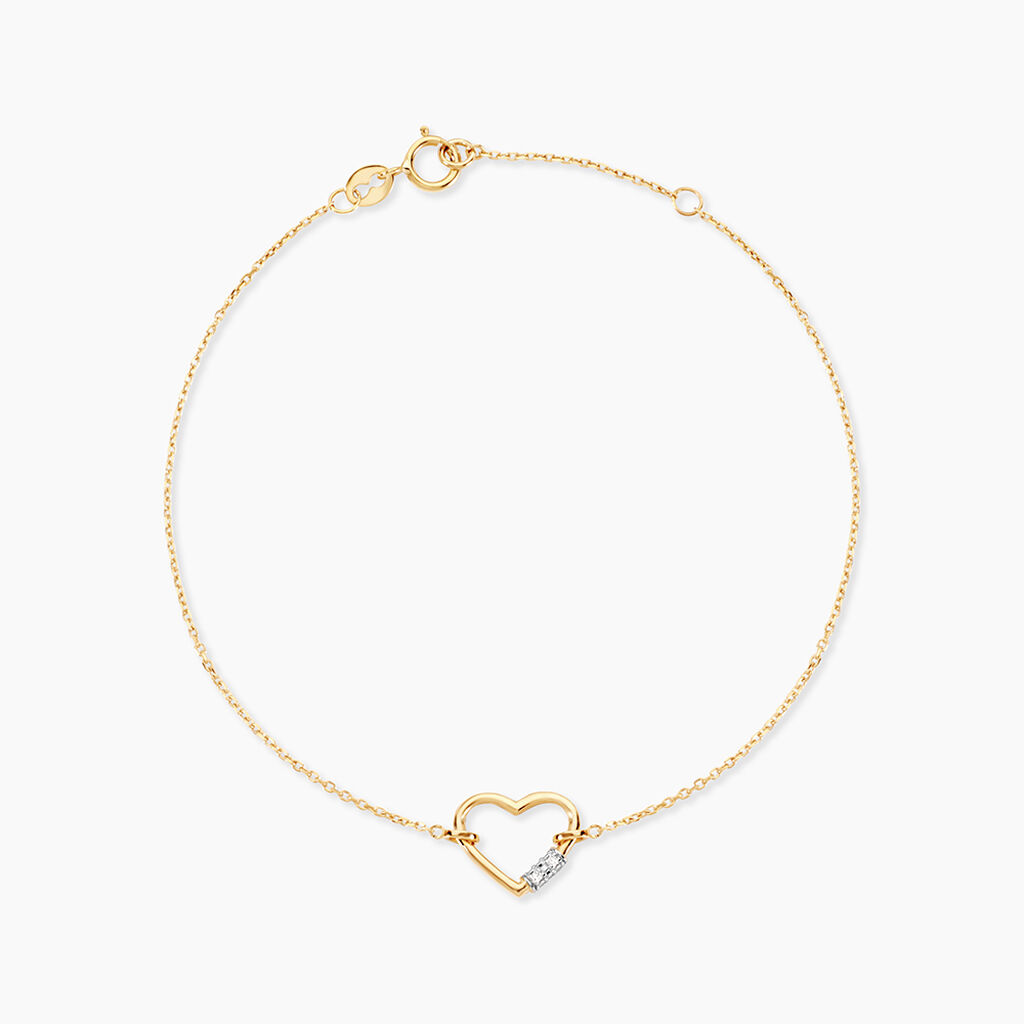 Bracelet Hortensia Or Jaune Diamant - Bracelets Femme | Histoire d&rsquo;Or
