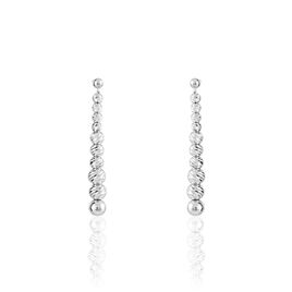 Boucles D'oreilles Pendantes Miska Argent Blanc - Boucles d'oreilles fantaisie Femme | Histoire d’Or