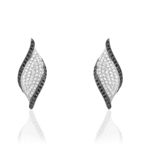 Boucles D'oreilles Pendantes Averill Argent Blanc Oxyde De Zirconium - Boucles d'oreilles pendantes Femme | Histoire d’Or