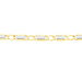 Bracelet Danae Maille Plaquette Alternee 1/1 Or Bicolore - Bracelets chaîne Homme | Histoire d’Or