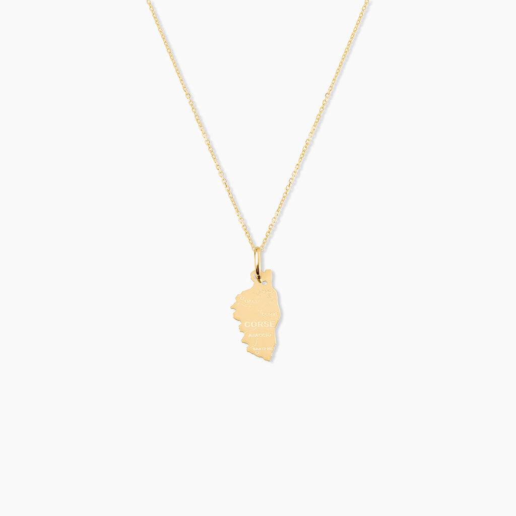 Pendentif Gaietana Corse Or Jaune - Pendentifs Unisex | Histoire d&rsquo;Or