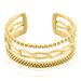 Bracelet Manchette Elain Acier Jaune - Bracelets fantaisie Femme | Histoire d’Or