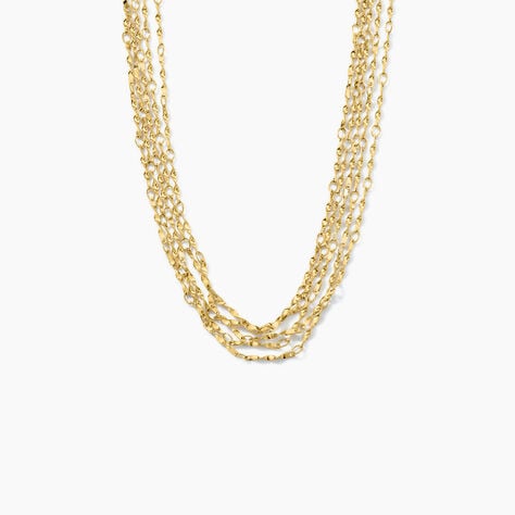 Collier Golden Liana Acier Jaune - Colliers fantaisie Femme | Histoire d&rsquo;Or