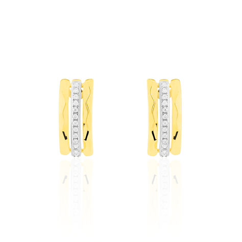 Boucles D'oreilles Pendantes Allyson Or Jaune Oxyde De Zirconium - Boucles d'oreilles pendantes Femme | Histoire d’Or